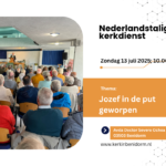 Zondag 13 juli 2025 Thema: Jozef in de put geworpen