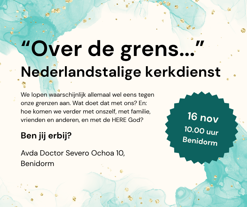 Zondag 16 november 2025 Thema: Over de grens…