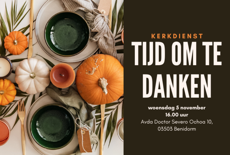 Woensdag 5 november 2025 DANKDAG