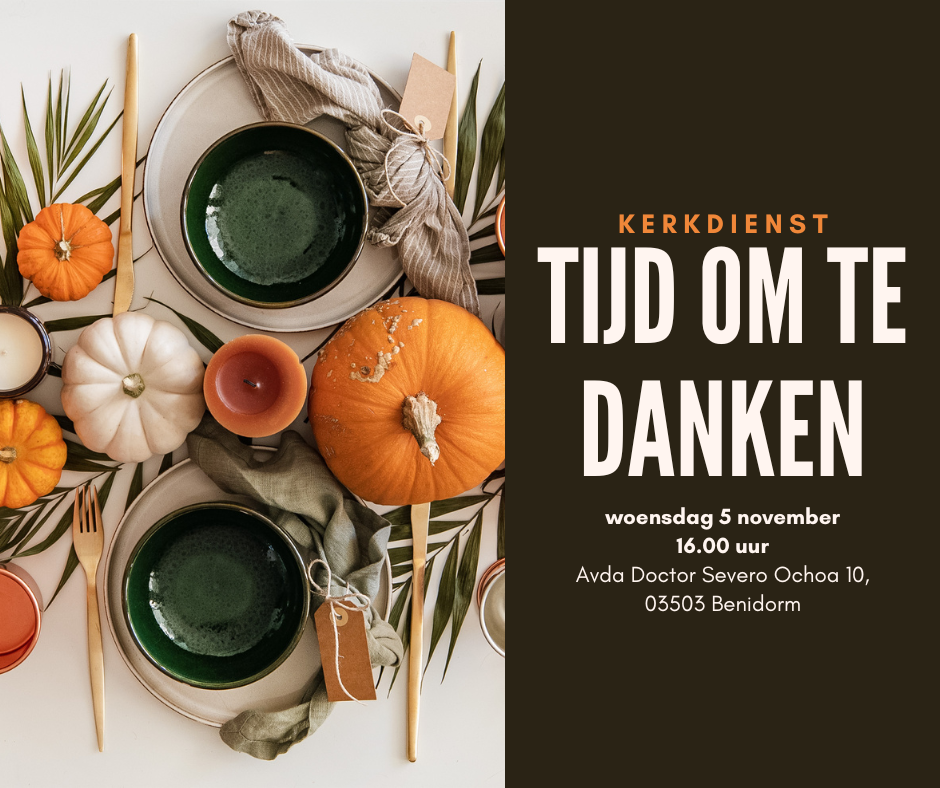 Woensdag 5 november 2025 DANKDAG